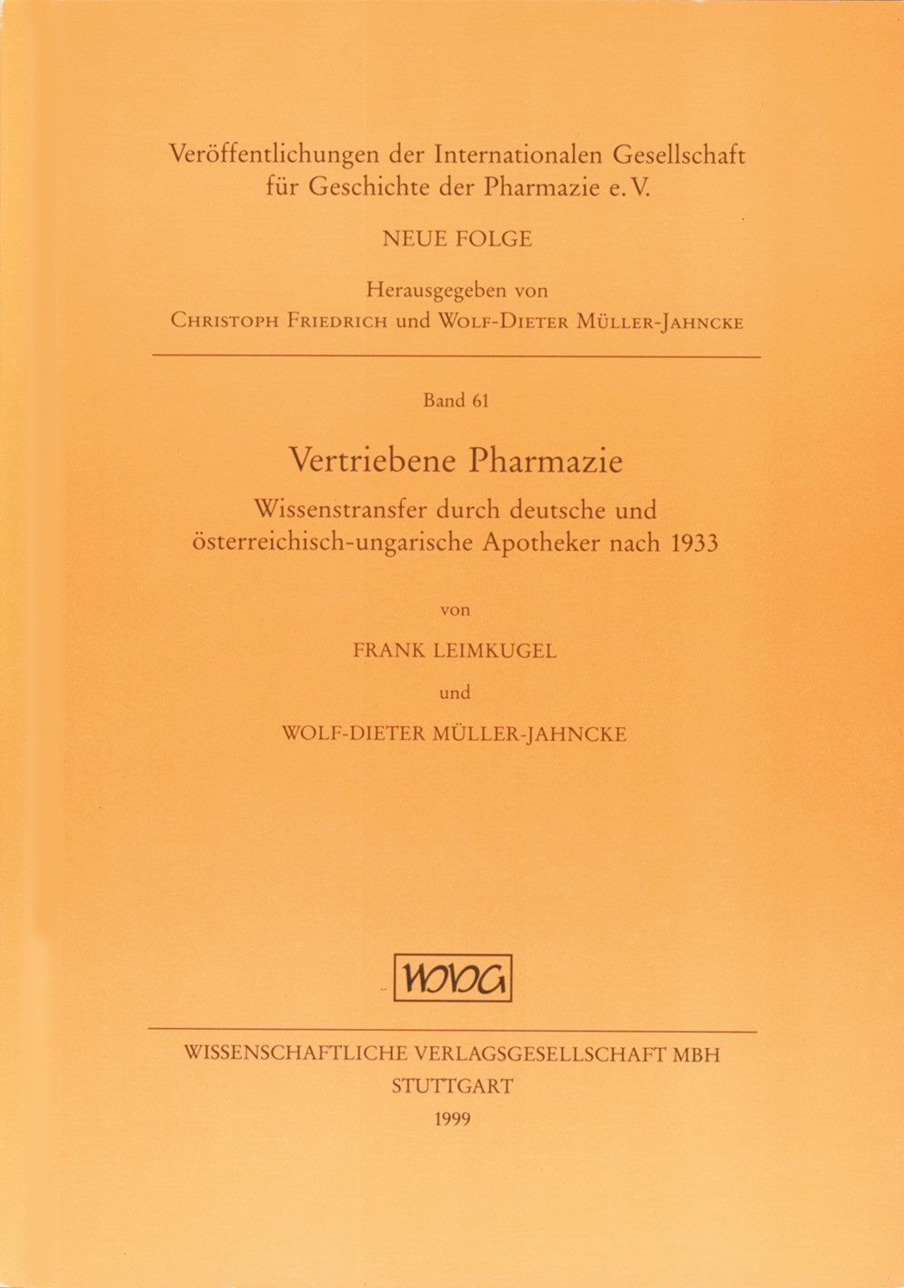 Geschichte der Pharmazie Shop Deutscher Apotheker Verlag